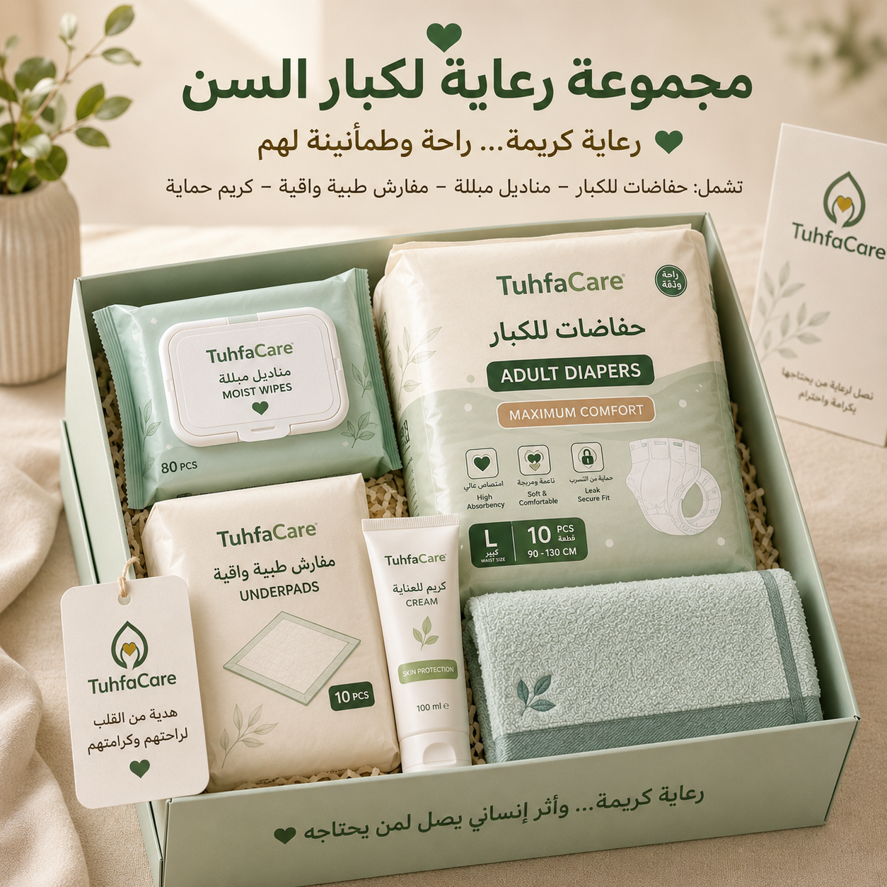 🤍 الحاجة — رعاية لكبار السن والمرضى